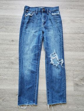 Madewell The Perfect Summer Jean Distressed Raw Hem Destructed Edition Womens 27